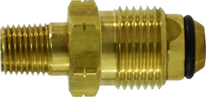 34061 by Midland | Pol Fitting | Soft Nose Tall Piece Assembly | 1/4" Male MPT x Pol Soft Nose 2-1/2" | Straight | Brass