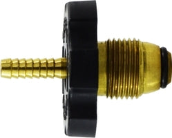 34074 by Midland | Pol Fitting | Hand Wheel Pol Adapter | Male Pol Soft Nose x 1/4" Hose Barb with Plastic Wheel | Straight | Brass