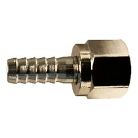 34501 by Midland | Beverage Fitting | Swivel Nut Set | 1/4" Hose ID x 1/4" Female Flare | 304 Stainless Steel Stem / Chrome Plated Brass Nut