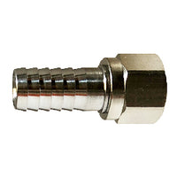 34510 by Midland | Beverage Fitting | One Piece Swivel Barb | 3/16" Hose ID x 1/4" Female Flare Swivel | 304 Stainless Steel