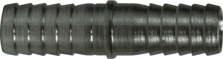 34540 by Midland | Beverage Fitting | Hose Splicer | 1/2" Hose ID x 3/8" Hose ID | Straight | 304 Stainless Steel