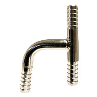34652T by Midland | Beverage Fitting | Thinwall Hose Barb | 3/8" Hose ID | Y | Tee | 304 Stainless Steel