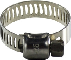350004 by Midland | Metal Hose Miniature Worm Gear Clamp | 350 Series | 5/16" Width | ID Range: 7/32" to 5/8" | 301 Stainless Steel Band / 410 Stainless Steel Screw
