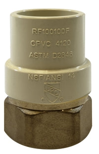 35403LF by Midland | Transition Fitting | Lead Free | 1/2" CPVC x 1/2 Female Pipe | Adapter | Brass