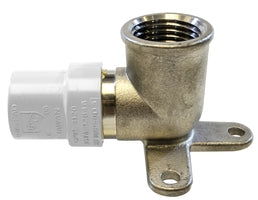 35420SS by Midland | Transition Fitting | Lead Free | Drop Ear | 1/2" CPVC | 90° Elbow | Stainless Steel