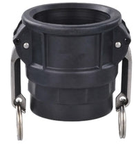 35945 (35-945) by Midland | Cam and Groove (Lite Pattern) | Type D | 2" Female Coupler x 2" Female NPT | Straight | Polypropylene