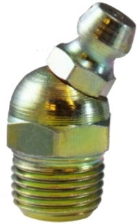 36114 by Midland | Grease Fitting | Ball Check | 1/8"-27 Male NPTF | 30° Elbow | Steel