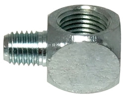 36372 by Midland | Grease Fitting | 1/8"-27 Female NPTF x 1/4"-18 Male PTF SAE Short | 90° Elbow | Zinc Plated Carbon Steel
