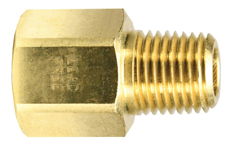 3750402CLF by Dixon Valve | Pipe Thread Adapter | 1/4" Female NPTF x 1/8" Male NPTF | Lead-Free Brass