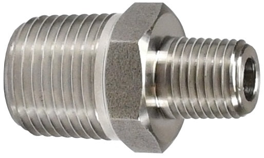 3791206SS by Dixon Valve | Reducer Hex Nipple | 3/4" Male NPT x 3/8" Male NPT | 316 Stainless Steel