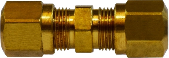 38020 by Midland | DOT Air Brake Fitting | Nylon Tubing | Union | 3/8" Tube OD | Brass