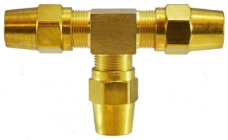 38190 (38-190) by Midland | DOT Air Brake Fitting (Copper Tubing) | 1/2" Tube OD | Tee | Brass
