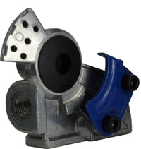 39512 by Midland | Truck & Trailer Angle Mount Gladhand | Service Blue | 3/8" FPT Port | Aluminum