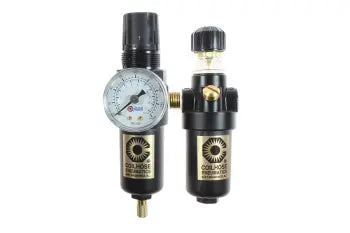 MFCL2-GM by Coilhose | Miniature Series | Integral Filter/Regulator & Lubricator Duo | 1/4" | Guage | Metal Bowl | 0-125 PSI Range | 20 Micron Element