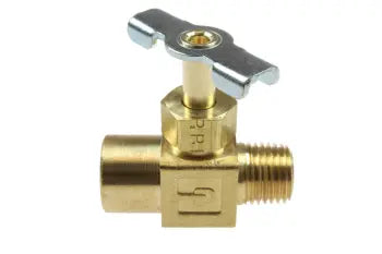 NV4304 by Coilhose | Pipe Fitting | Needle Valve | 1/4" Female NPT Thread x 1/4" Male NPT Thread | Brass