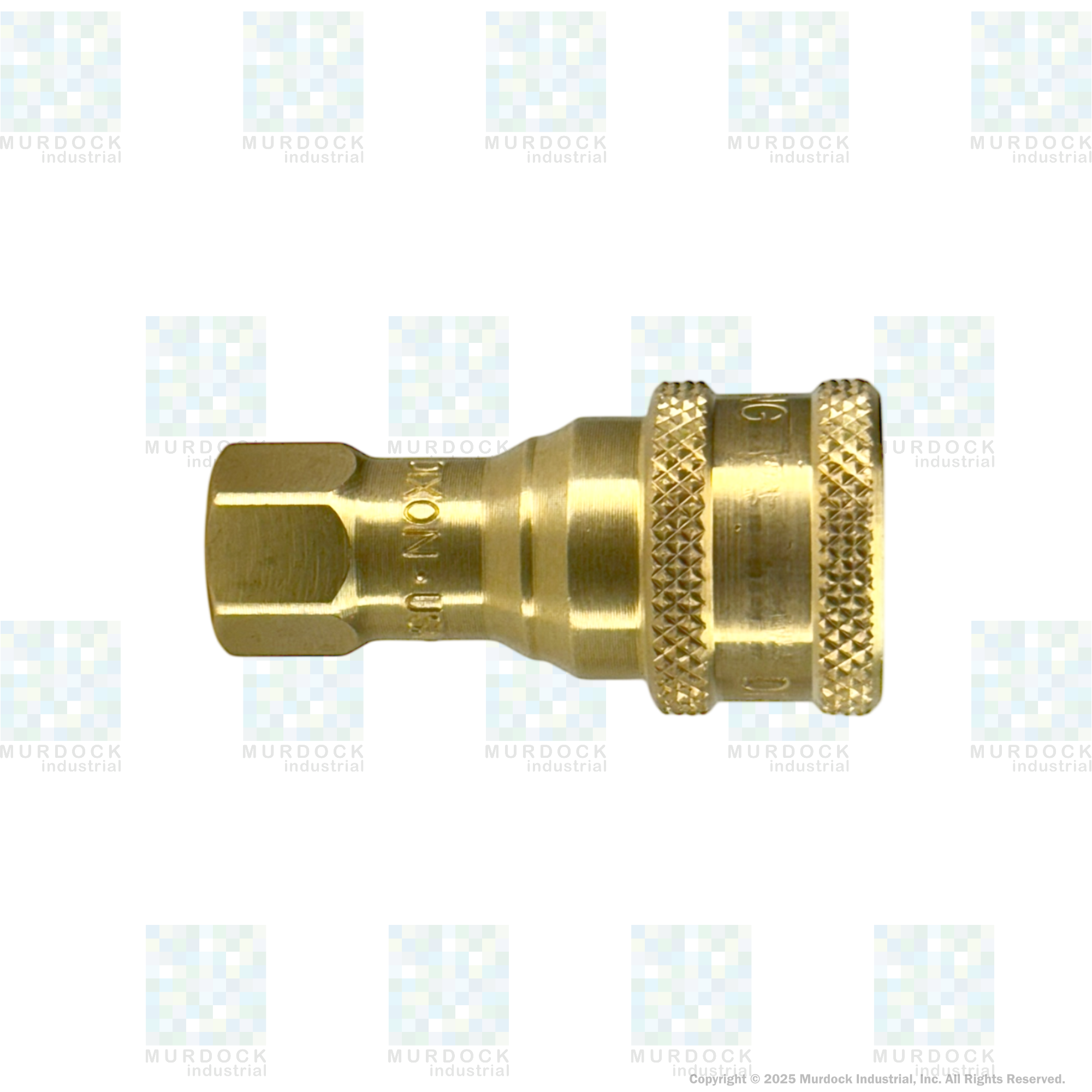 3HF3-B by Dixon Valve | Hydraulic Quick Disconnect Coupling | H-Series | 3/8" Female NPTF x 3/8" ISO-B Interchange | Socket | Nitrile Seal | Brass