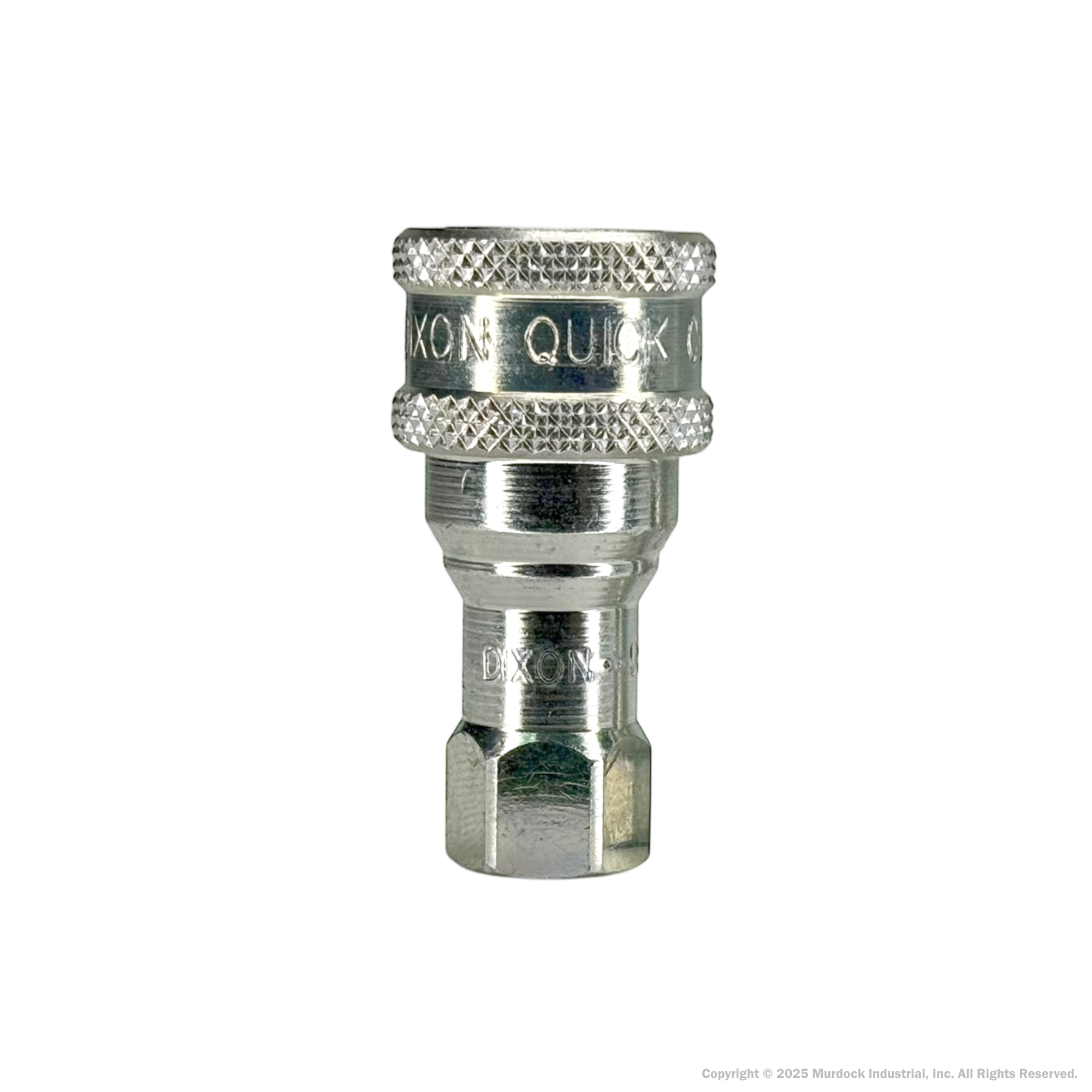 3HF3 by Dixon Valve | Hydraulic Quick Disconnect Coupling | H-Series | 3/8" Female NPTF x 3/8" ISO-B Interchange | Socket | Nitrile Seal | Steel
