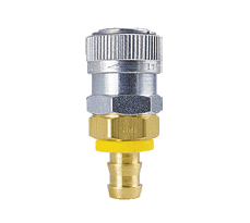 3R1815 by ZSi-Foster | Quick Disconnect | 3FRL Series | 1/2" Automatic Socket | 1/2" ID | Push-On Hose Stem | Brass/Steel