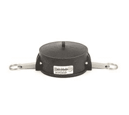 400CAP by Banjo | Cam Lever Coupling | 4" Cap Male Adapter with Two Arms | 100 PSI | Gasket: EPDM | Polypropylene