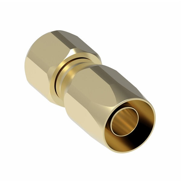 411-4B Aeroquip by Danfoss | Female 37° JIC Swivel 100R5 Reusable Hose Fitting (3 Piece) | -04 Female 37° JIC Swivel x -04 Reusable Hose End | Brass
