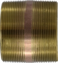 40225 (40-225) by Midland | Lead Free Schedule 40 Seamless Nipple | 4" Diameter | 5" Length | Straight | Red Brass