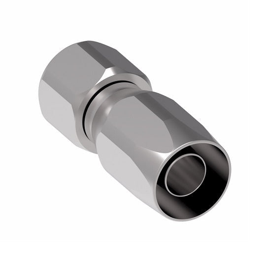 403-6S Aeroquip by Danfoss | Female Inverted Flare 100R5 Reusable Hose Fitting | -06 Female Inverted Flare x -06 Reusable Hose End | Steel