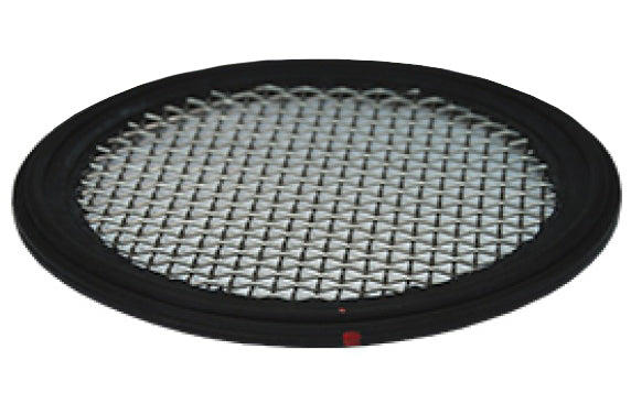 40MPS-SFY250 Dixon Valve 2-1/2" FKM Clamp Screened Gasket - 10 Mesh - 316 Stainless Steel Screen