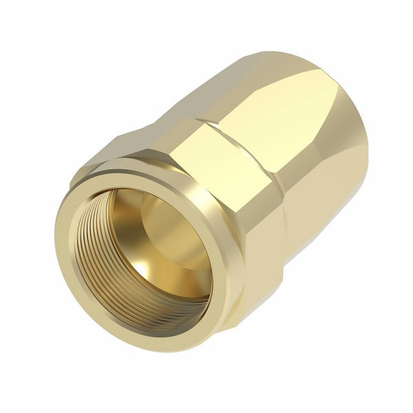 411-24B Aeroquip by Danfoss | Female 37° JIC Swivel 100R5 Reusable Hose Fitting (3 Piece) | -24 Female 37° JIC Swivel x -24 Reusable Hose End | Brass