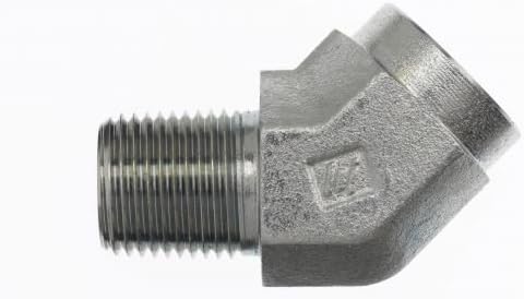 5503-32-32-FG by Brennan Inc. | -32 Male Pipe x -32 Female Pipe | 45° Elbow (Street Elbow) | Forged Steel