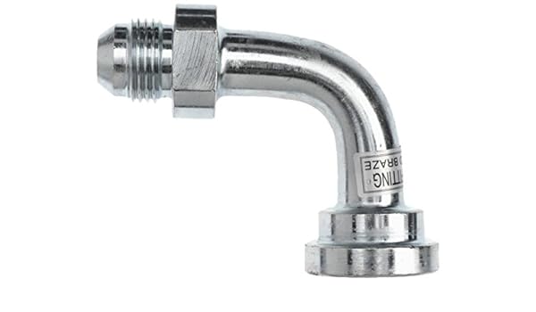 1704-24-16 by Brennan Inc. | -24 Male JIC x -16 Flange Code 61 | 90° Elbow | Steel