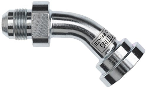 1803-12-16-SS by Brennan Inc. | -12 Male JIC x -16 Flange Code 62 | 45° Elbow | Stainless Steel
