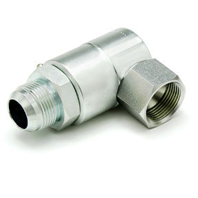 9SS20MJ20XFJS20-Z-V by Super Swivel | 8980-Z-V | 1-5/8-12 Male 37° JIC x 1-5/8-12 Female 37° JIC Swivel Nut | 0.790" Through Hole | 90° Elbow | Zinc | Viton Seal