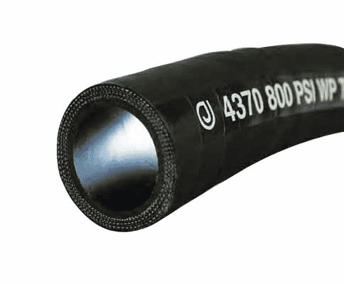 4370-0300-050 by Jason Industrial | 4370 Series | Concrete Placement Hose | 800 PSI | 3" ID | 3.78" OD | Black | Elastomers | 50ft