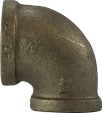44121LF by Midland | Lead Free Reducing Fitting | 3/8" Female Pipe x 1/8" Female Pipe | 90° Elbow | Bronze