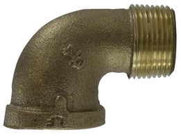 44160LF by Midland | Lead Free | 1/8" Male Pipe x 1/8" Female Pipe Fitting | 90° Street Elbow | Bronze