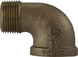 44161 by Midland | 1/4" Male Pipe x 1/4" Female Pipe Fitting | 90° Street Elbow | Bronze