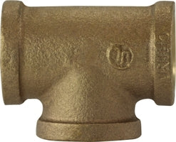 44259 by Midland | 2-1/2" Female Pipe x 2-1/2" Female Pipe x 2-1/2" Female Pipe Fitting | Tee | Bronze