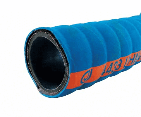 4433-0300-100 by Jason Industrial | 4433 Series | Chemical Suction Hose | 200 PSI | 3" ID | 3.86" OD | Blue | UHMWPE | 100ft