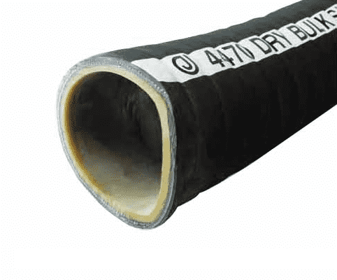 4470-0800-020 by Jason Industrial | 4470 Series | Bulk Material Suction Hose | 60 PSI | 8" ID | 9.13" OD | Black | NR/SBR | 20ft