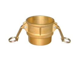 44929 (44-929) by Midland | Cam and Groove (Lite Pattern) | Type B | 5" Female Coupler x 5" Male NPT | Straight | Brass
