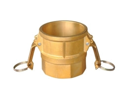CGD-150-B1 by Midland | Cam and Groove | Part D | 1-1/2" Female Coupler x 1-1/2" Female NPT | Straight | Brass