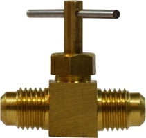 46046 by Midland | Needle Valve Fitting | 3/8" Male Flare x 3/8" Male Flare | Brass