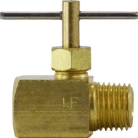 709135-02 by Midland | Lead Free Needle Valve | 1/8" Female Pipe x 1/8" Male Pipe | Brass | Replaces: 46060LF
