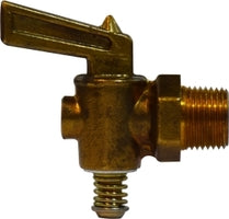 46073 by Midland | Drain Cock Fitting | Drain Cock with Lever Handle | 1/2" Male Pipe | Brass