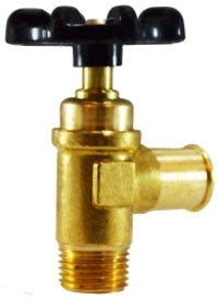 46457 by Midland | Specialty Valve Fitting | Truck Valve | 3/4" Hose Barb x 3/8" Male Pipe | Brass