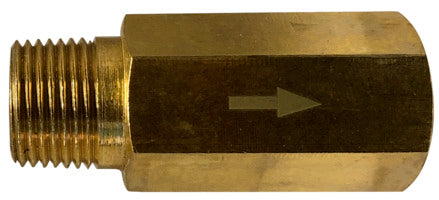 46523 by Midland | Marine Fitting | Anti-Siphon Valve | 1/4" Male Pipe x 1/4" Female Pipe | Brass