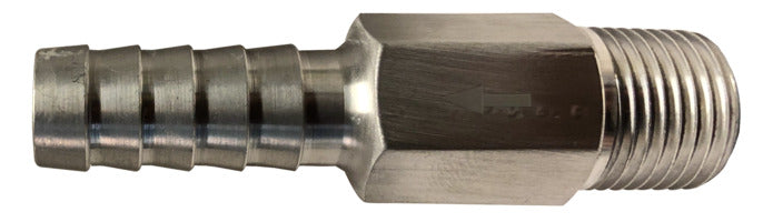 46532A (46-532A) by Midland | Marine Fitting | Anti-Siphon Valve | 3/8" Hose Barb x 3/8" Male NPT | Straight | Aluminum