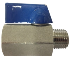 46931SS by Midland | Mini Ball Valve | 1/4" Male Pipe x 1/4" Female Pipe | 316 Stainless Steel