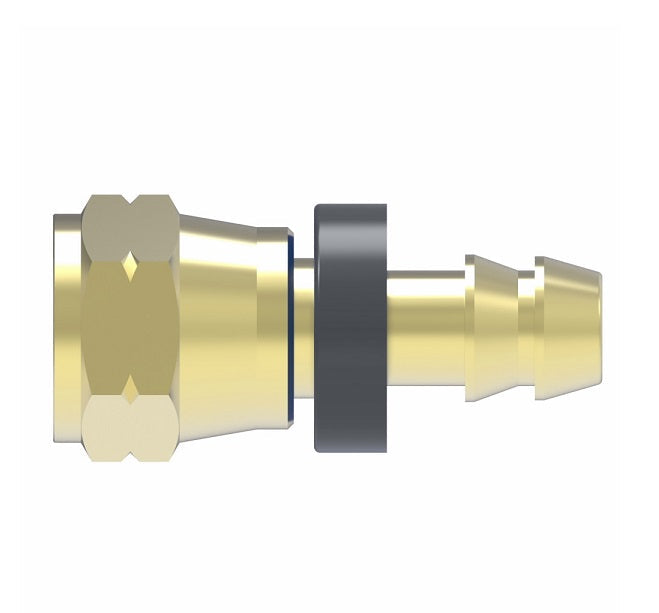 4739-12B Aeroquip by Danfoss | Male SAE 45° Socketless Reusable Hose Fitting | -12 Male SAE 45° x -12 Push-On Hose Barb | Brass