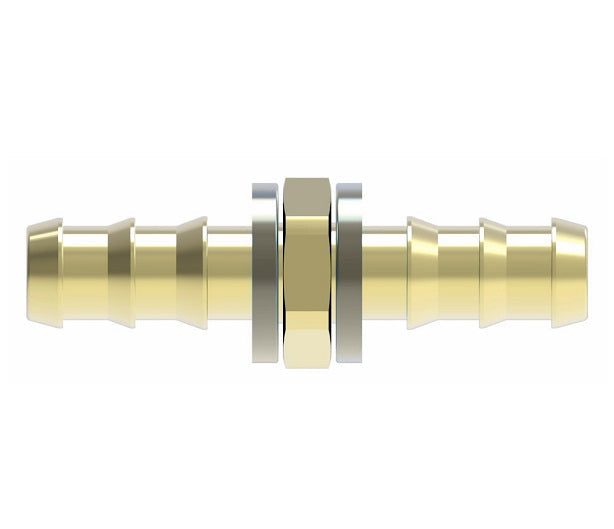 4772-10B Aeroquip by Danfoss | Hose Mender Socketless Reusable Hose Fitting | -10 Push-On Hose Barb x -10 Push-On Hose Barb | Brass